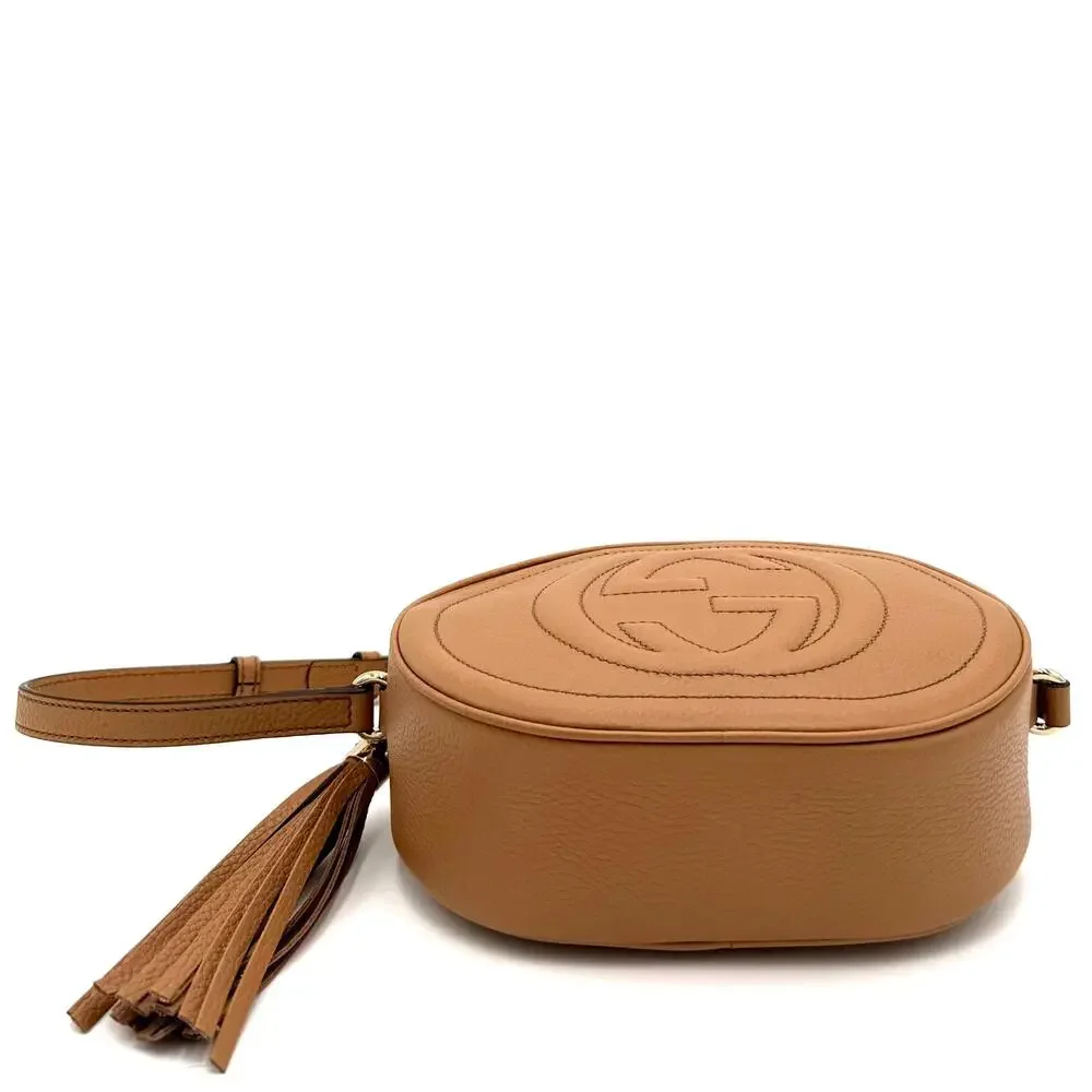 Soho Oval Pebbled Calfskin Shoulder Bag - Picture 3 of 6